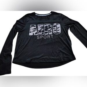 Aeropostale long sleeve women's size 1X / Aero Sport Tee black